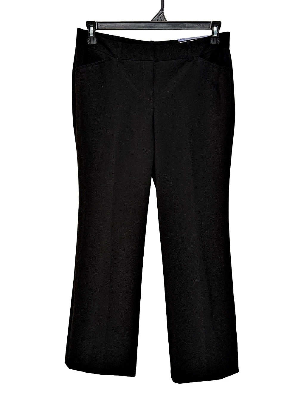 Worthington Petite Modern Fit Trouser Leg Pants Black Size 8P